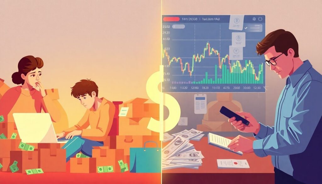 Личные финансы и психология: почему люди совершают типичные ошибки с деньгами и как их избежать - иллюстрация